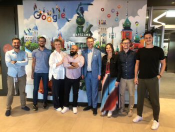 Grupa ludzi odpowiedzialnych za program Google, SGH Umiejętności Jutra